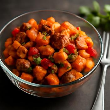 Paleo Sweet Potato & Sausage Hash