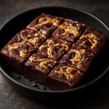 Peanut Butter Swirl Vegan Brownies