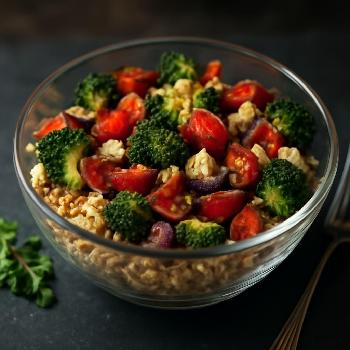 Quinoa Bowl with Roasted Vegetables (Portion Controlled)