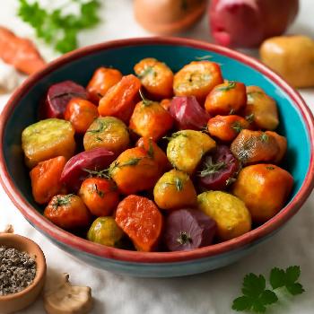 Roasted Root Vegetables with Garlic & Onion (Low-Sodium)