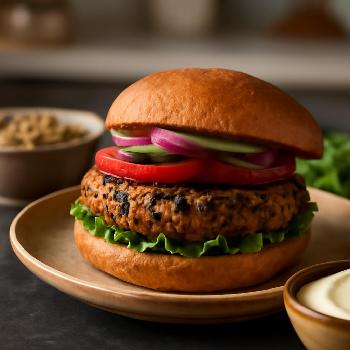 Savory Vegan Buckwheat Burgers