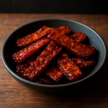 Sweet and Savory Tempeh Bacon