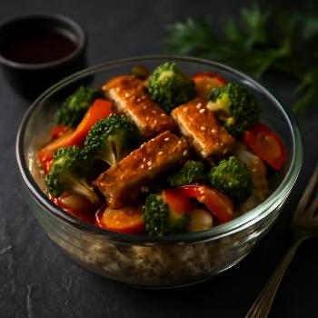 Teriyaki Tempeh Stir-Fry