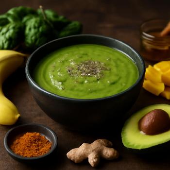 Turmeric Ginger Green Smoothie