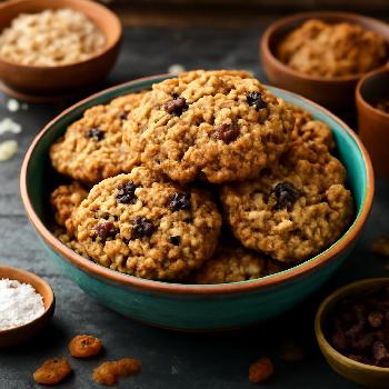 Vegan Oatmeal Raisin Cookies