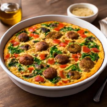 Whole30 Sausage and Veggie Frittata