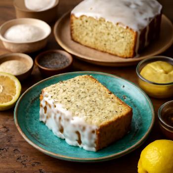 Zesty Vegan Lemon Poppy Seed Cake