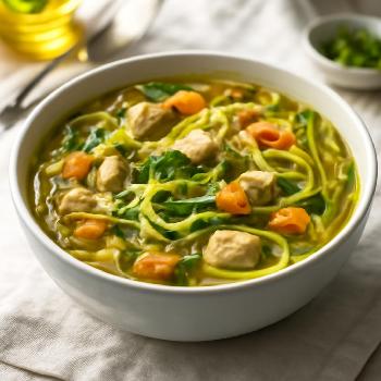 Zucchini Noodle Soup with Chicken