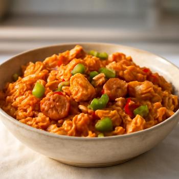 Authentic Chicken and Sausage Jambalaya