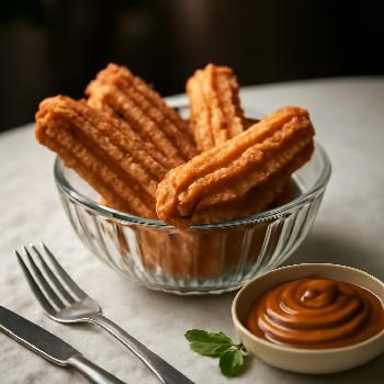 Churros with Dulce de Leche Filling