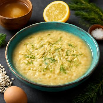 Classic Avgolemono Soup: A Zesty Greek Delight