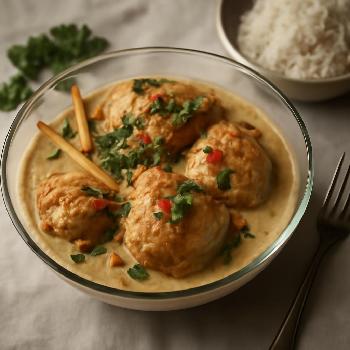 Coconut Milk Braised Chicken with Lemongrass and Chilies