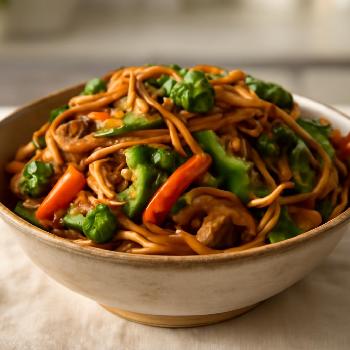 Delicious Vegetable Lo Mein