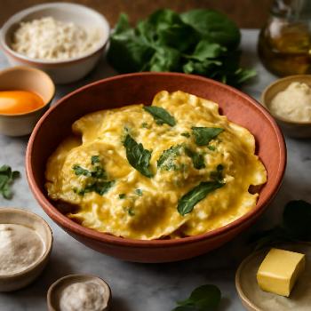 Homemade Ricotta and Spinach Ravioli