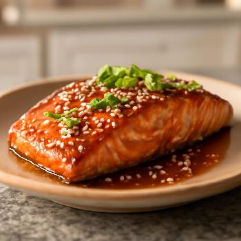 Miso-Glazed Salmon with Sesame Seeds