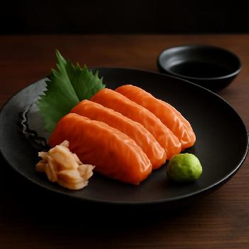 Preparing Fresh Salmon Sashimi at Home