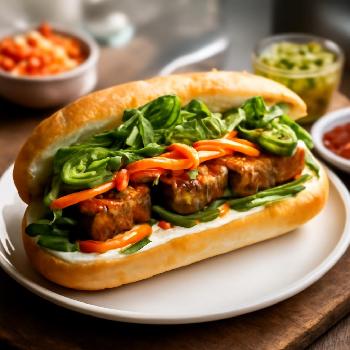 Vegan Banh Mi with Lemongrass Tofu