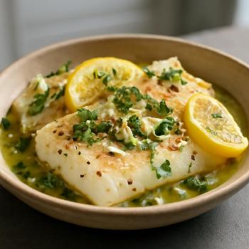 Baked Cod with Lemon and Herbs