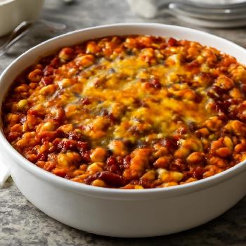 Cheesy Chili Mac Bake