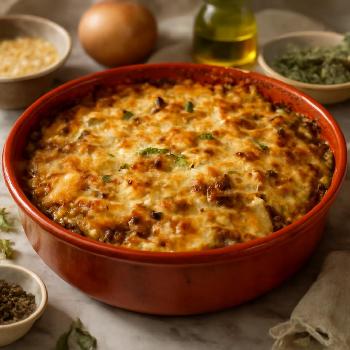 Classic Beef and Potato Gratin