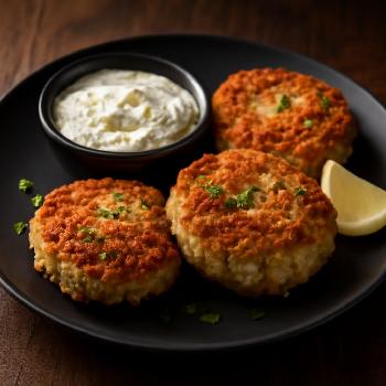 Classic Crab Cakes with Lemon-Dill Aioli