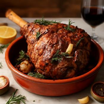 Classic Roast Leg of Lamb with Rosemary and Garlic