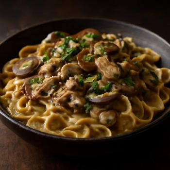 Creamy Vegan Mushroom Stroganoff