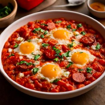 Feta Shakshuka with Chorizo