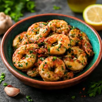 Grilled Garlic Herb Prawns