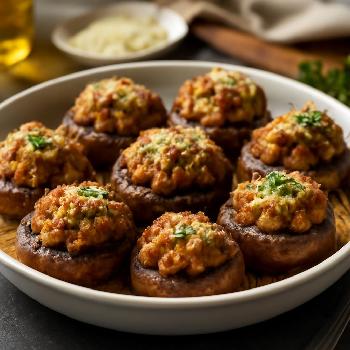 Italian Sausage Stuffed Mushrooms