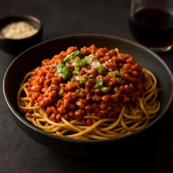 Lentil Spaghetti Bolognese