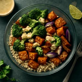 Roasted Vegetable Vegan Burrito Bowl