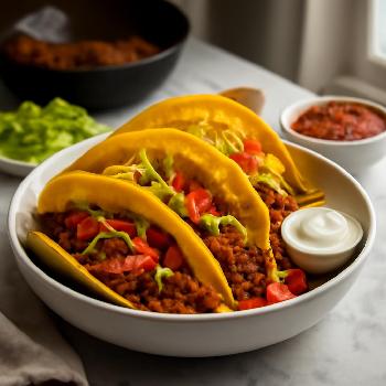 Speedy Seasoned Ground Beef Tacos