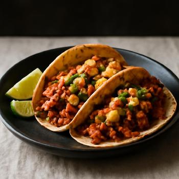 Spicy Vegan Jackfruit Tacos with Mango Salsa