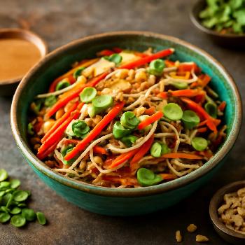 Asian Noodle Salad with Peanut Dressing