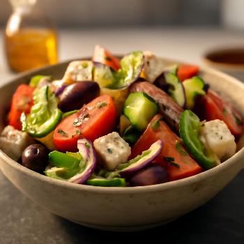 Authentic Greek Salad (Horiatiki Salata)