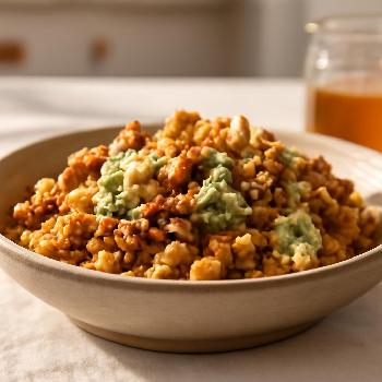 Blue Cheese and Walnut Crumble Topping