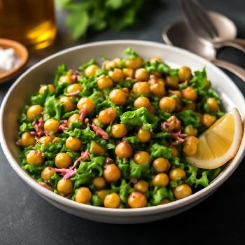 Bright and Refreshing Chickpea Salad with Herbs and Lemon