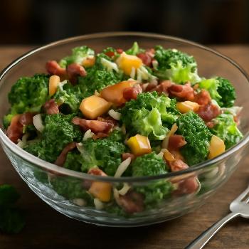 Broccoli Salad with Bacon and Cheddar