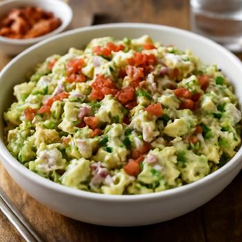 Creamy Avocado Chicken Salad with Bacon
