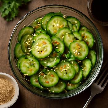 Crisp and Tangy Asian Cucumber Salad