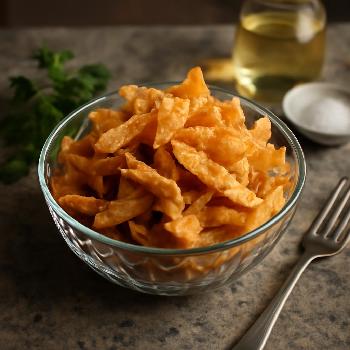 Crispy Homemade Wonton Strips