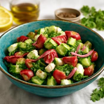 Mediterranean Cucumber & Tomato Salad