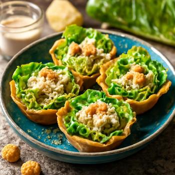 Mini Caesar Salad Cups