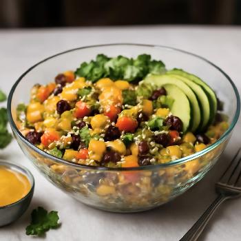 Peruvian Quinoa Salad with Aji Amarillo Dressing