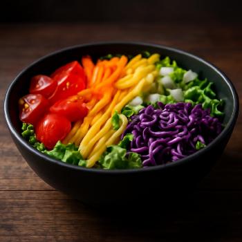 Rainbow Veggie Salad Bar: A Colorful and Healthy Delight