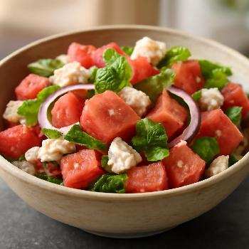 Refreshing Watermelon, Feta, and Mint Salad