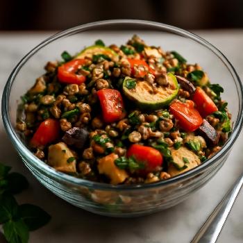 Roasted Vegetable and Lentil Salad