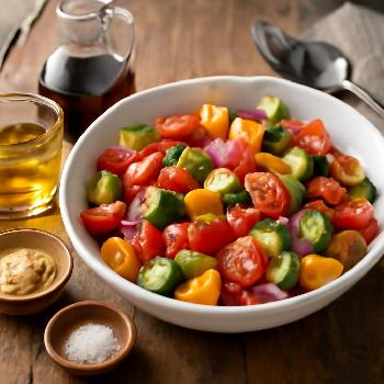 Simple Vinaigrette Marinade for Salad Vegetables