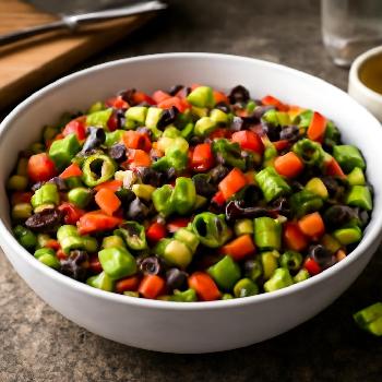Southwest Black Bean Salad with Corn and Avocado